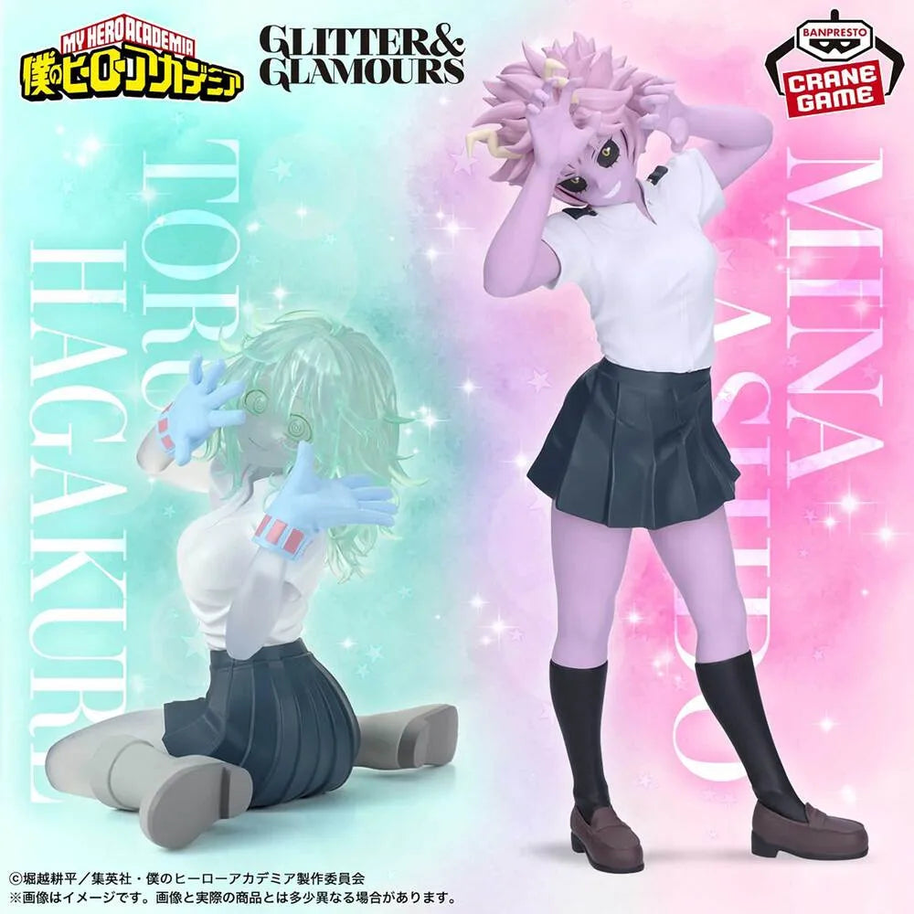 My Hero Academia GLITTER GLAMOURS Toru Hagakure Mina Ashido