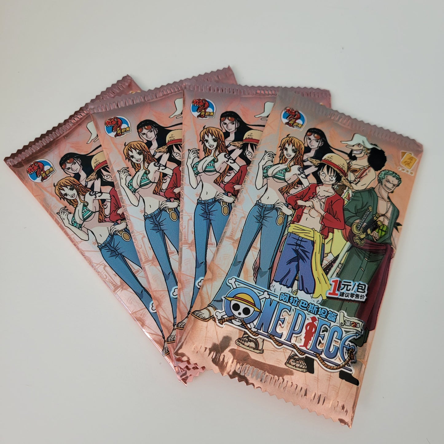 Goodies : Cartes à collectionner One Piece (1 sachet = 5 cartes)