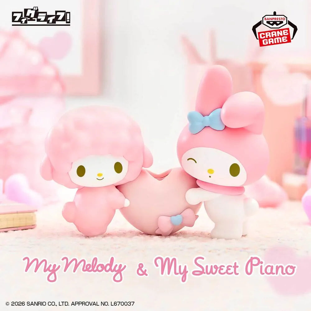 Sanrio Characters Fig Life My Melody My Sweet Piano - Banpresto
