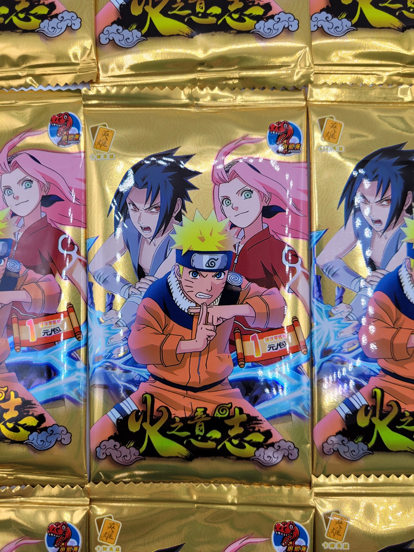 Goodies : Cartes à collectionner Naruto (1 sachet = 5 cartes)