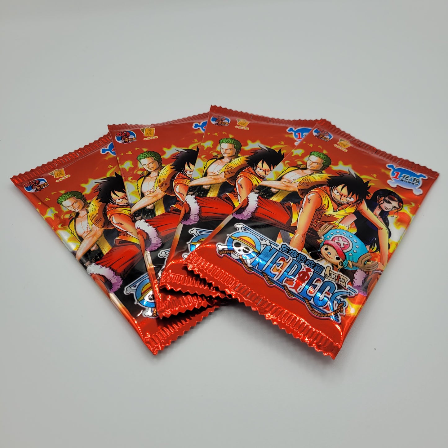 Goodies : Cartes à collectionner One Piece (1 sachet = 5 cartes)