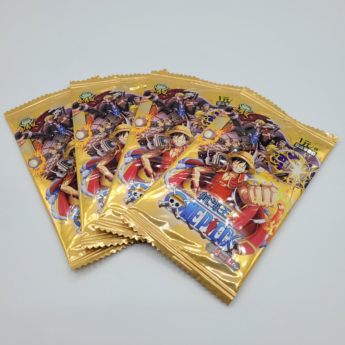 Goodies : Cartes à collectionner One Piece (1 sachet = 5 cartes)